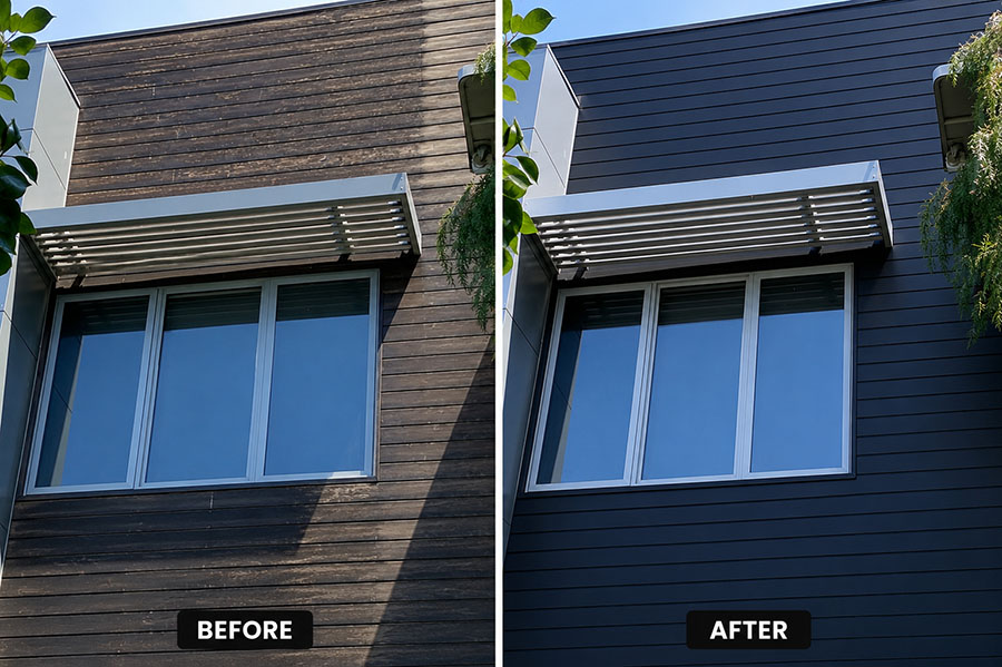 Exterior house painting project completed in Viewbank VIC 3084 by Perfection Coating